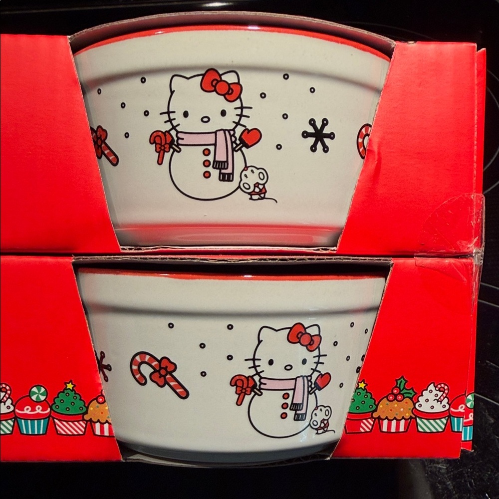 Hello Kitty Ramekins with Red and White Design - Picture 5 of 5